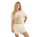 ROARK Women's Seaweed Queen Oversized Premium T-Shirt Bone Women's Short Sleeve T-Shirts Roark Revival 