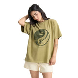 ROARK Women's Balance Oversized Premium Tee Dusty Olive Men's Short Sleeve T-Shirts Roark Revival 