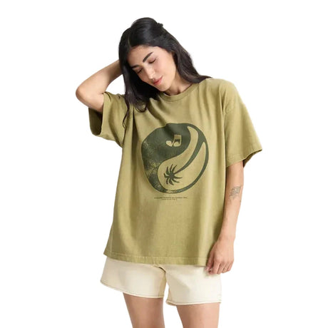 ROARK Women's Balance Oversized Premium Tee Dusty Olive Men's Short Sleeve T-Shirts Roark Revival 