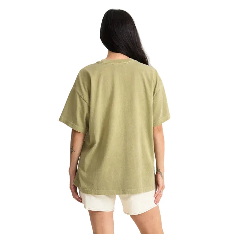 ROARK Women's Balance Oversized Premium Tee Dusty Olive Men's Short Sleeve T-Shirts Roark Revival 