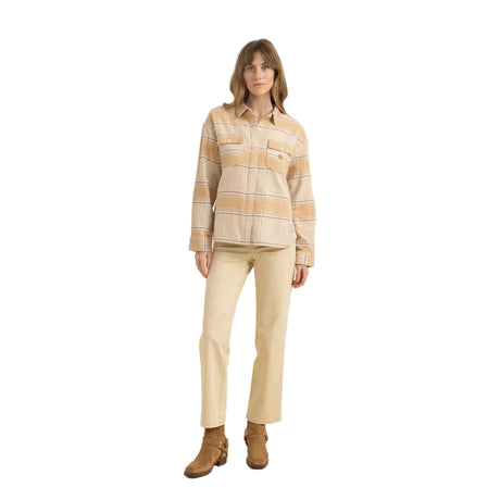 ROARK Women's Amberley Shirt Jacket Caramel Women's Flannels and Button Ups Roark Revival 