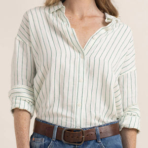 ROARK Women's Costa Long Sleeve Button Up Coconut Women's Flannels and Button Ups Roark Revival 