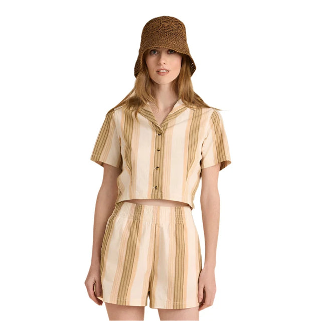 ROARK Women's Camp Short Sleeve Button Up Woddland Women's Blouses Roark Revival 