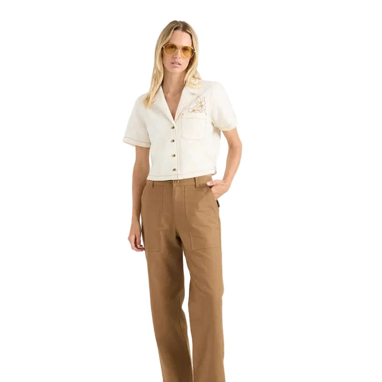 ROARK Women's Camp Button Up Bone Women's Flannels and Button Ups Roark Revival 