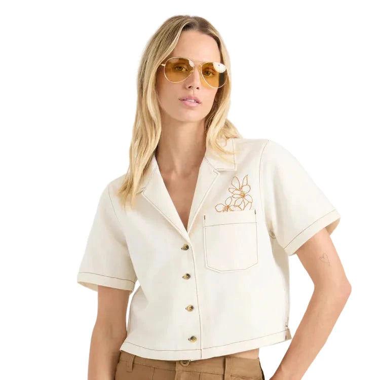 ROARK Women's Camp Button Up Bone Women's Flannels and Button Ups Roark Revival 
