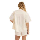 ROARK Women's Costa Button Up Shirt Bone Women's Flannels and Button Ups Roark Revival 