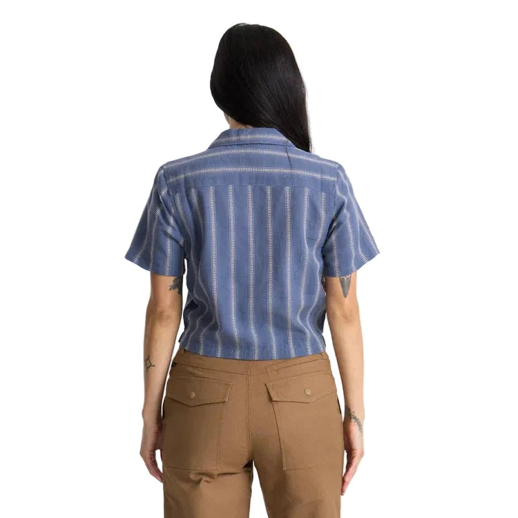 ROARK Women's Crosswinds Camp Button Up Shirt Neptune Women's Flannels and Button Ups Roark Revival 