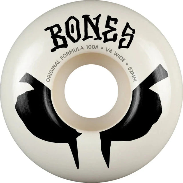 BONES OG V4 Wides 100A 52mm Skateboard Wheels Skateboard Wheels Bones 