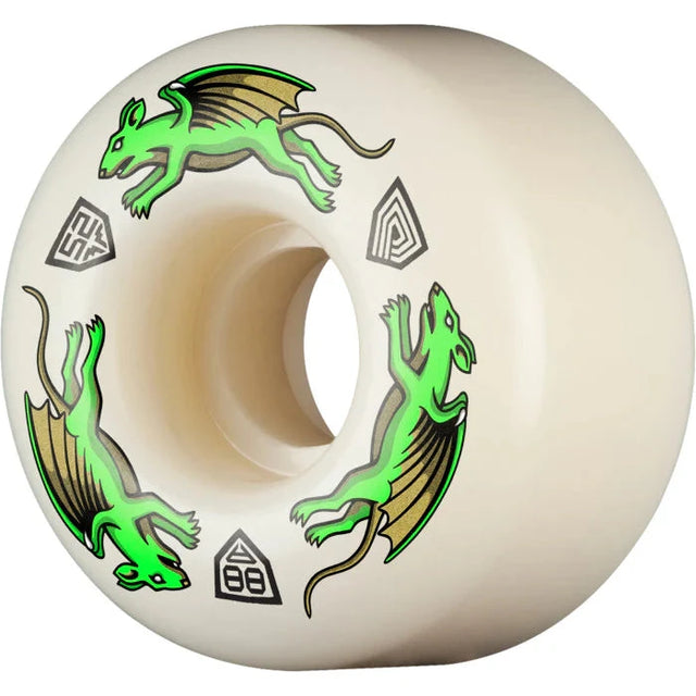 POWELL PERALTA Dragon Formula Nano Rat V4 52mm x 34mm 88A Skateboard Wheels Skateboard Wheels Powell Peralta 