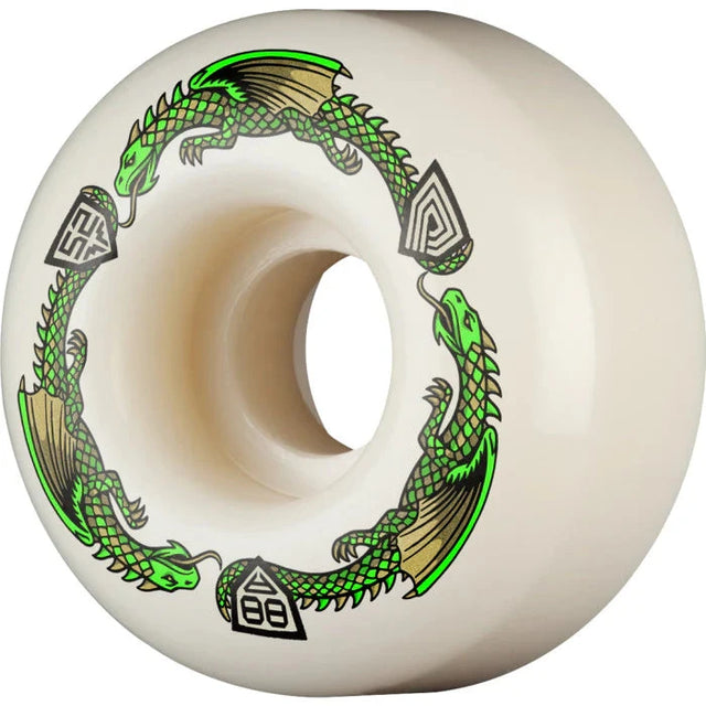 POWELL PERALTA Dragon Formula V1 88a 52mm X 31mm Skateboard Wheels Skateboard Wheels Powell Peralta 