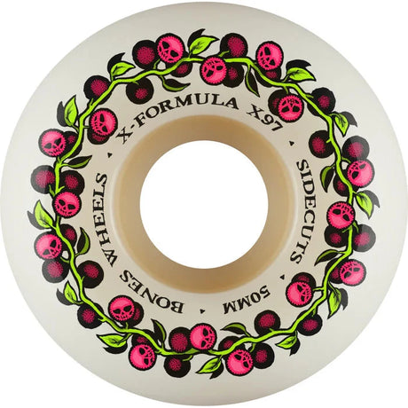 BONES XF Skull Berries V5 Sidecuts 97A 50mm Skateboard Wheels Skateboard Wheels Bones 