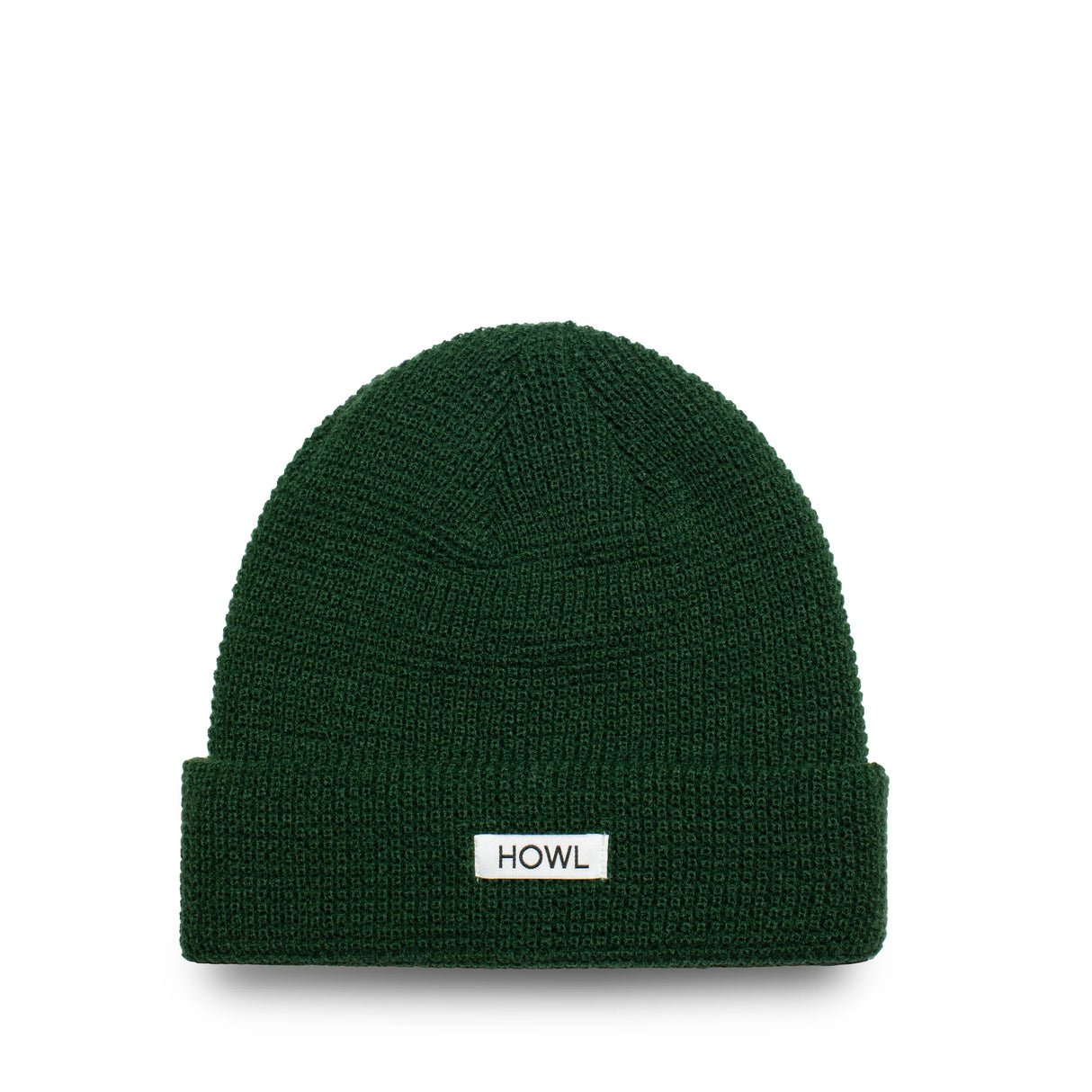 HOWL Waffle Beanie Dark Green Men's Beanies Howl 