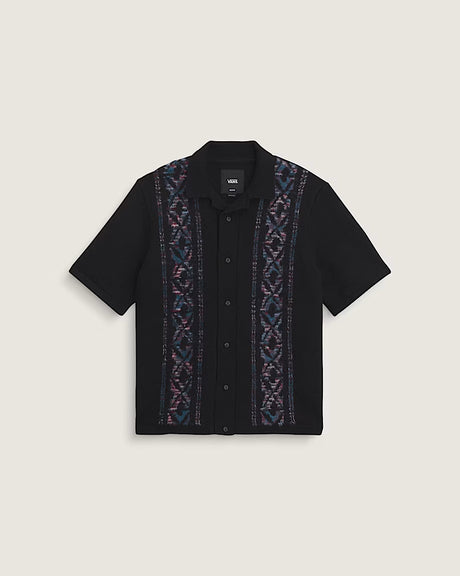 VANS Wheeler Sweater Polo Shirt Black