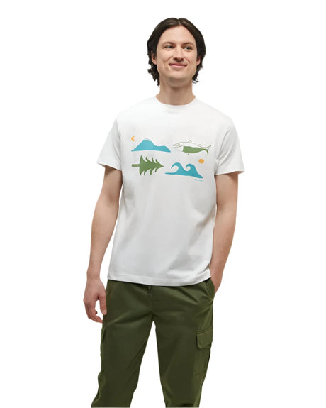 TENTREE Seaforestation Regenerative T-Shirt Undyed/Sea Blue Men's Hats Tentree 