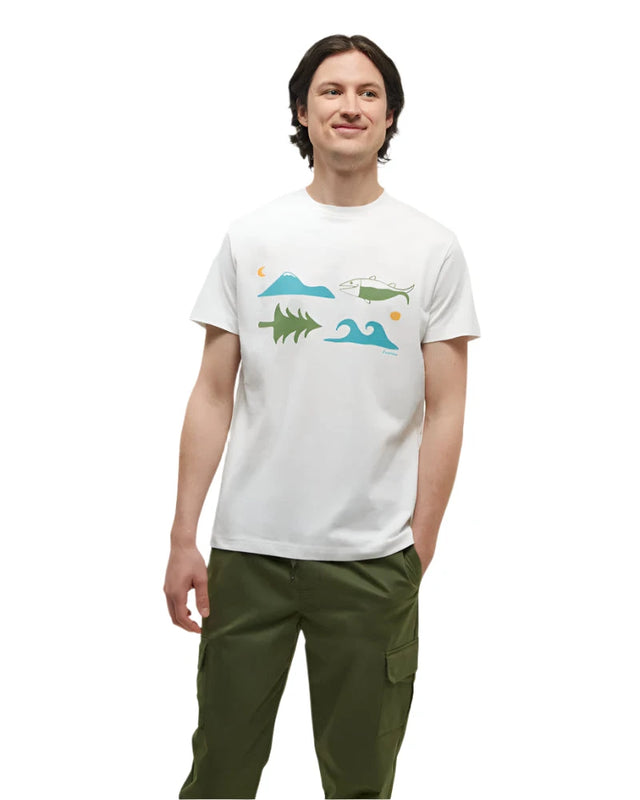 TENTREE Seaforestation Regenerative T-Shirt Undyed/Sea Blue Men's Hats Tentree 