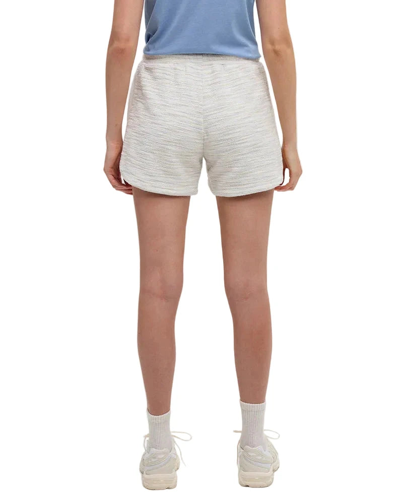 TENTREE Women's Longview Shorts Cotton White Flash Stripe Women's Shorts Tentree 