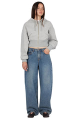 DIME Women's Baggy Denim Pants Indigo Washed