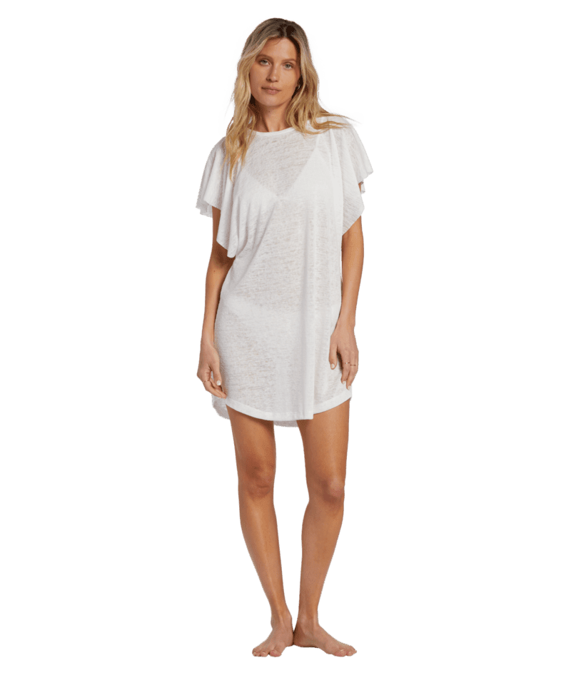 BILLABONG Women's Out For Waves Cover-Up Dress Salt Crystal 2 Women's Dresses Billabong 