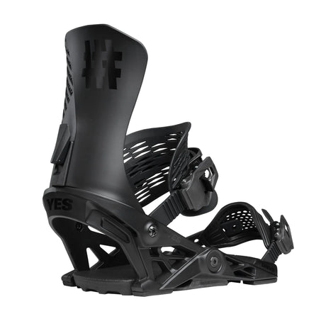 #YES Drive Snowboard Bindings Pitch Black 2026 Men's Snowboard Bindings Yes Snowboards 
