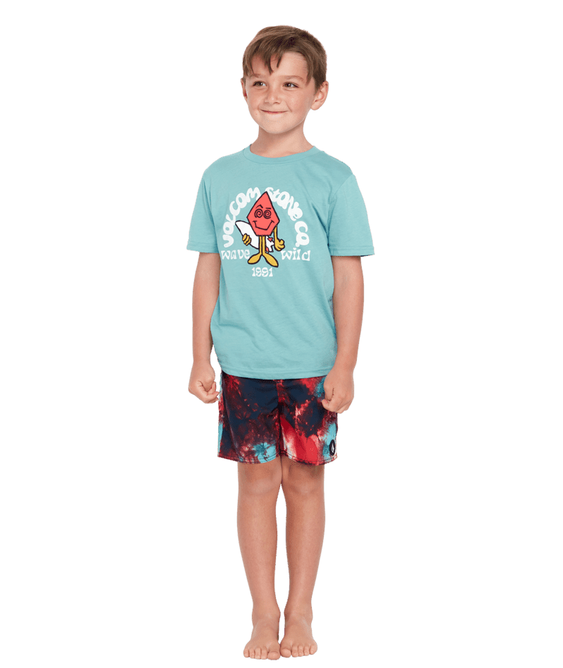 VOLCOM Toddler's Wave Wild T-Shirt Cali Blue Toddler Short Sleeve T-Shirts Volcom 