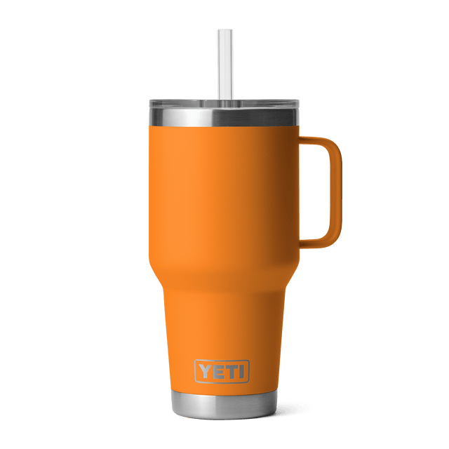 YETI Rambler 1 L Straw Mug King Crab Orange Drinkware Yeti 