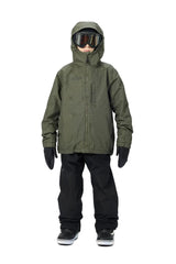 AIRBLASTER Youth Access Snow Jacket Olive Grid 2027 Youth Snow Jackets Airblaster 