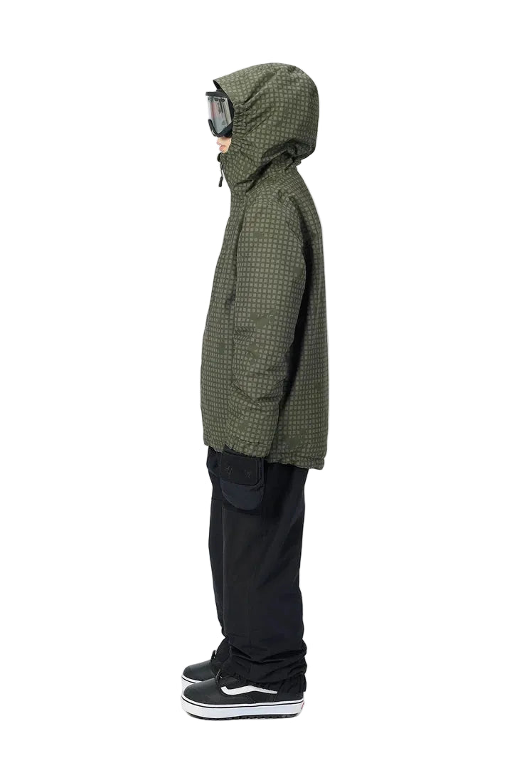 AIRBLASTER Youth Access Snow Jacket Olive Grid 2027 Youth Snow Jackets Airblaster 