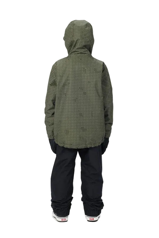 AIRBLASTER Youth Access Snow Jacket Olive Grid 2027 Youth Snow Jackets Airblaster 