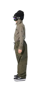AIRBLASTER Youth Access Snow Pants Olive Grid 2027 Youth Snow Pants Airblaster 