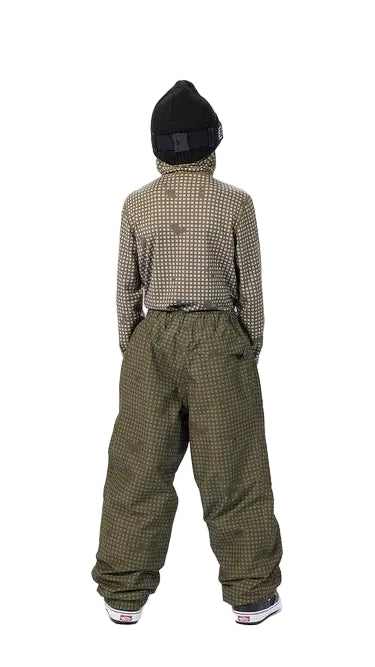 AIRBLASTER Youth Access Snow Pants Olive Grid 2027 Youth Snow Pants Airblaster 