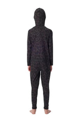 AIRBLASTER Youth Ninja Suit Black Leopard Youth Base Layers Airblaster 