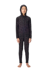 AIRBLASTER Youth Ninja Suit Black Leopard Youth Base Layers Airblaster 