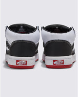 VANS Skate Zahba Mid Shoe Black/White/Red Men's Skate Shoes Vans 