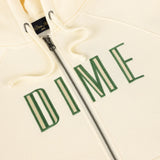 DIME Block Zip Hoodie Antique White Men's Zip Hoodies Dime MTL 