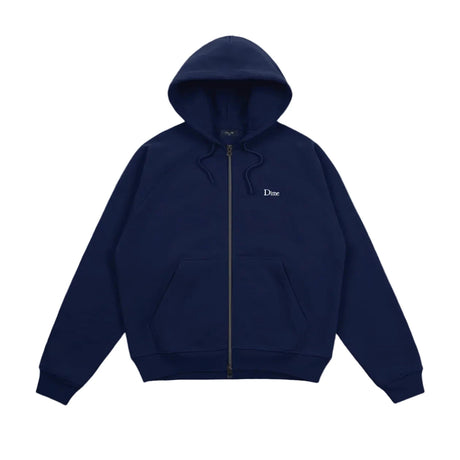 DIME Classic Logo Zip Hoodie Navy Men's Zip Hoodies Dime MTL 