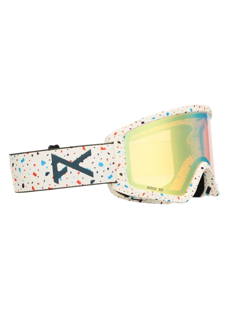 ANON Tracker 2.0 Speckles - Gold Amber + Face MFI Face Mask Youth Snow Goggle Snow Goggles Anon 