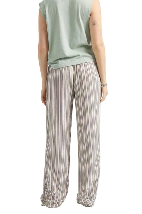 BRIXTON Women's The Alley Lounge Pant Worn In Robust Red Stripe Women's Pants Brixton 