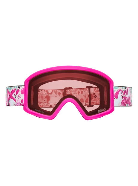 ANON Tracker 2.0 Unicorns - Pink Amber + Face MFI Face Mask Youth Snow Goggle Snow Goggles Anon 