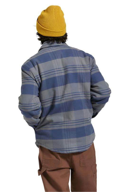 BRIXTON Durham Lined Jacket Washed Navy/Beige Plaid – Freeride
