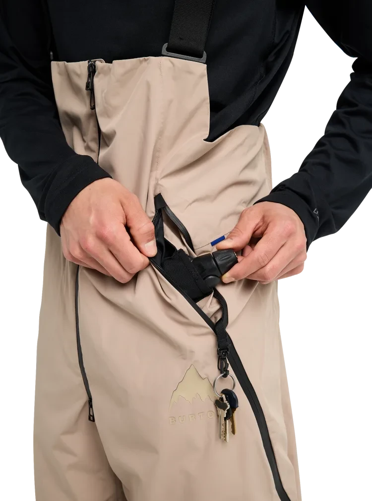 BURTON Futuretrust 2L Bib Snow Pants Summit Taupe 2026 Men's Snow Bib Pants Burton 