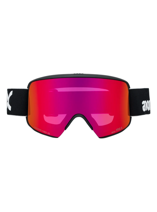 ANON M6S Black - Perceive Sunny Red + Perceive Cloudy Burst + MFI Face Mask Snow Goggle Snow Goggles Anon 