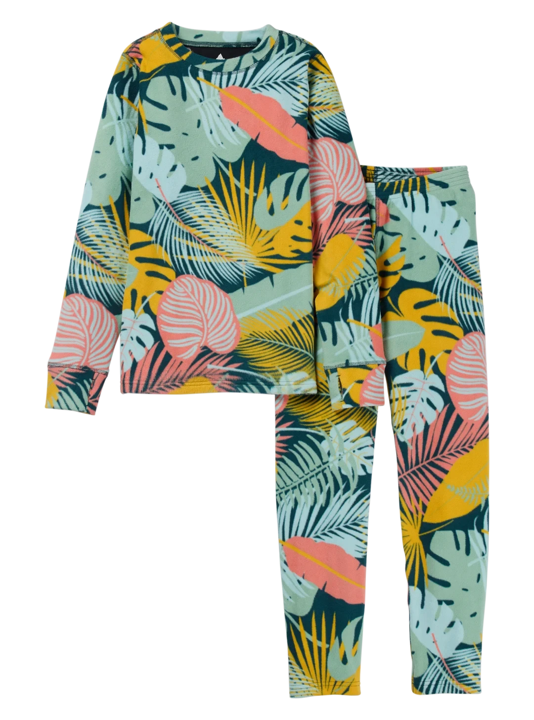 BURTON Kids Fleece Base Layer Set Oversized Tropical Youth Base Layers Burton 