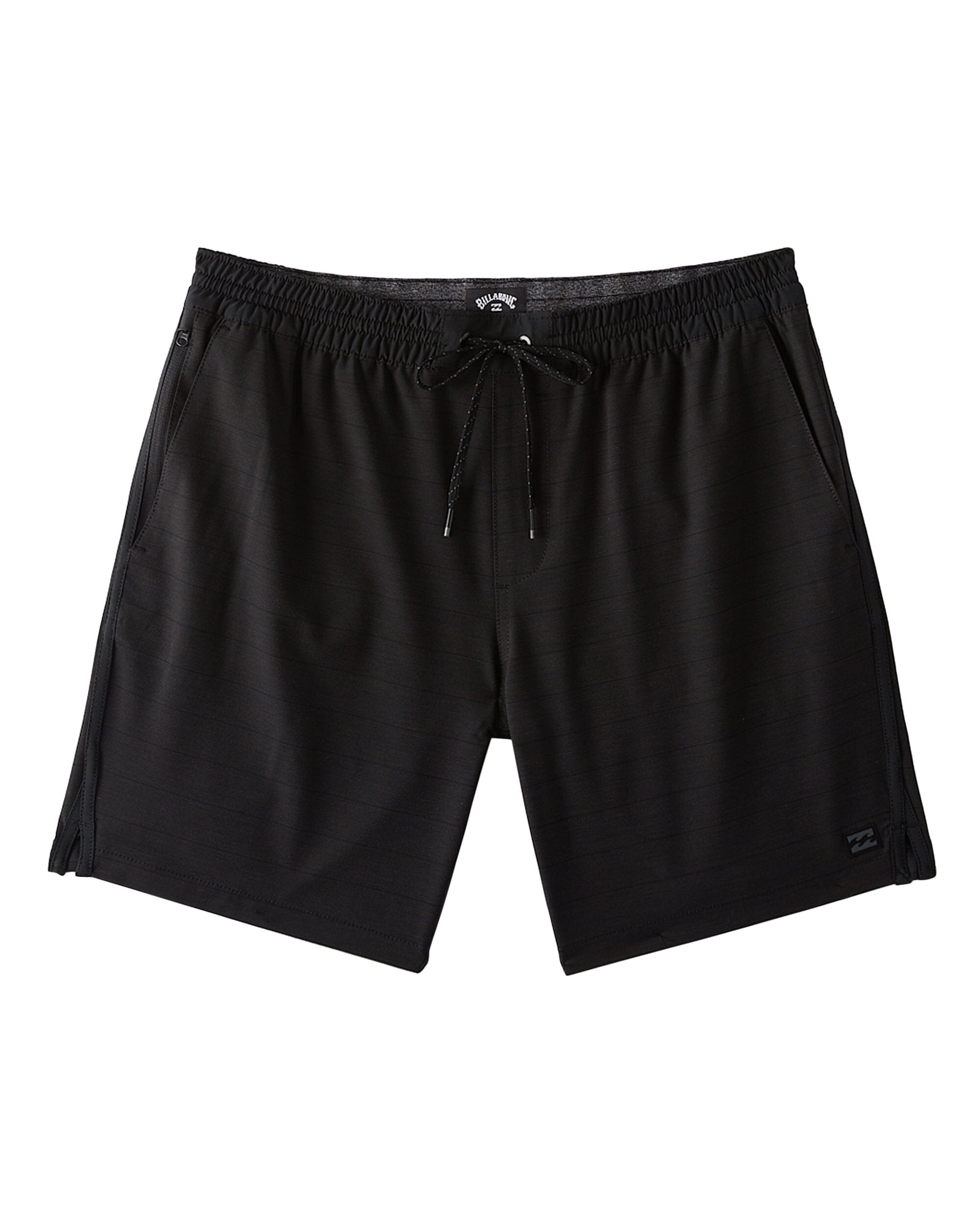 BILLABONG Boys Crossfire Elastic Waist Hybrid Shorts Black Boy's Hybrid Shorts Billabong 