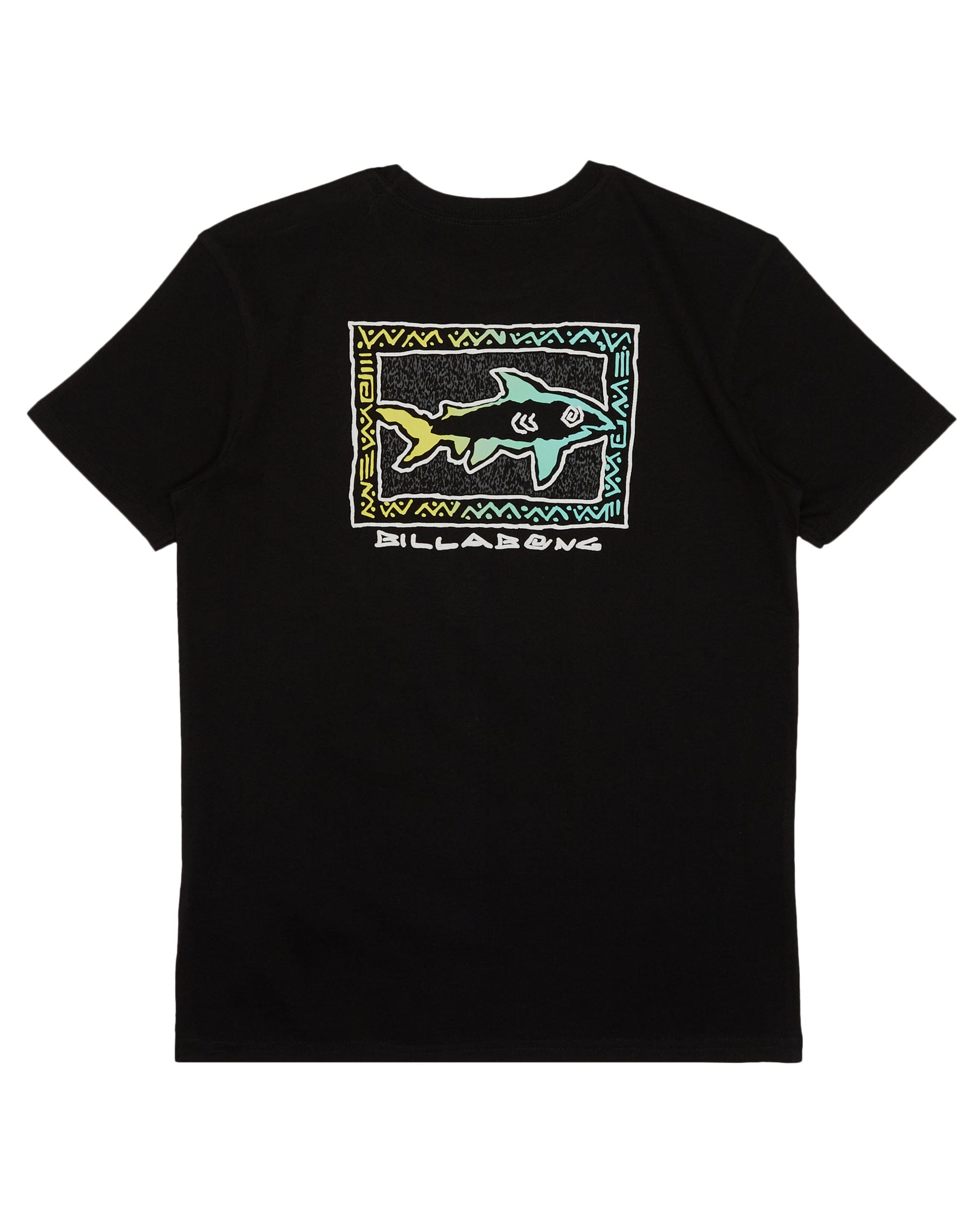 BILLABONG Boys Sharky T-Shirt Black Men's Short Sleeve T-Shirts Billabong 