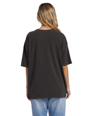 BILLABONG Women's Warm Waves T-Shirt Off Black Women's T-Shirts Billabong 