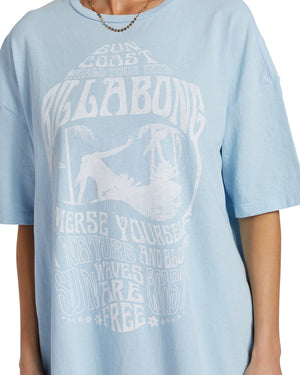 BILLABONG Women's Sun Coast T-Shirt Bliss Blue Women's T-Shirts Billabong 