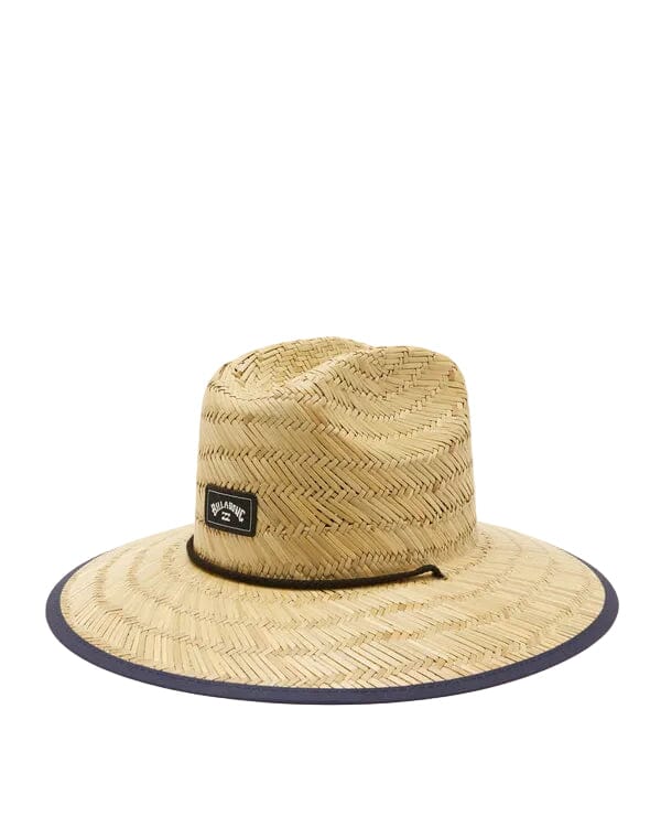 BILLABONG Tides Print Straw Lifeguard Hat Black Men's Straw Hats Billabong 