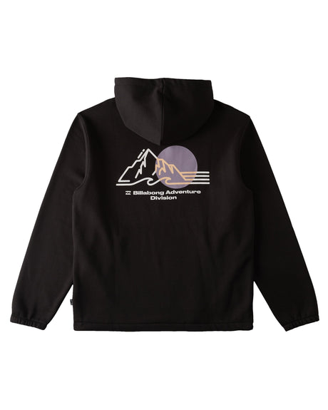 BILLABONG Compass Pullover Hoodie Black Men's Pullover Hoodies Billabong 