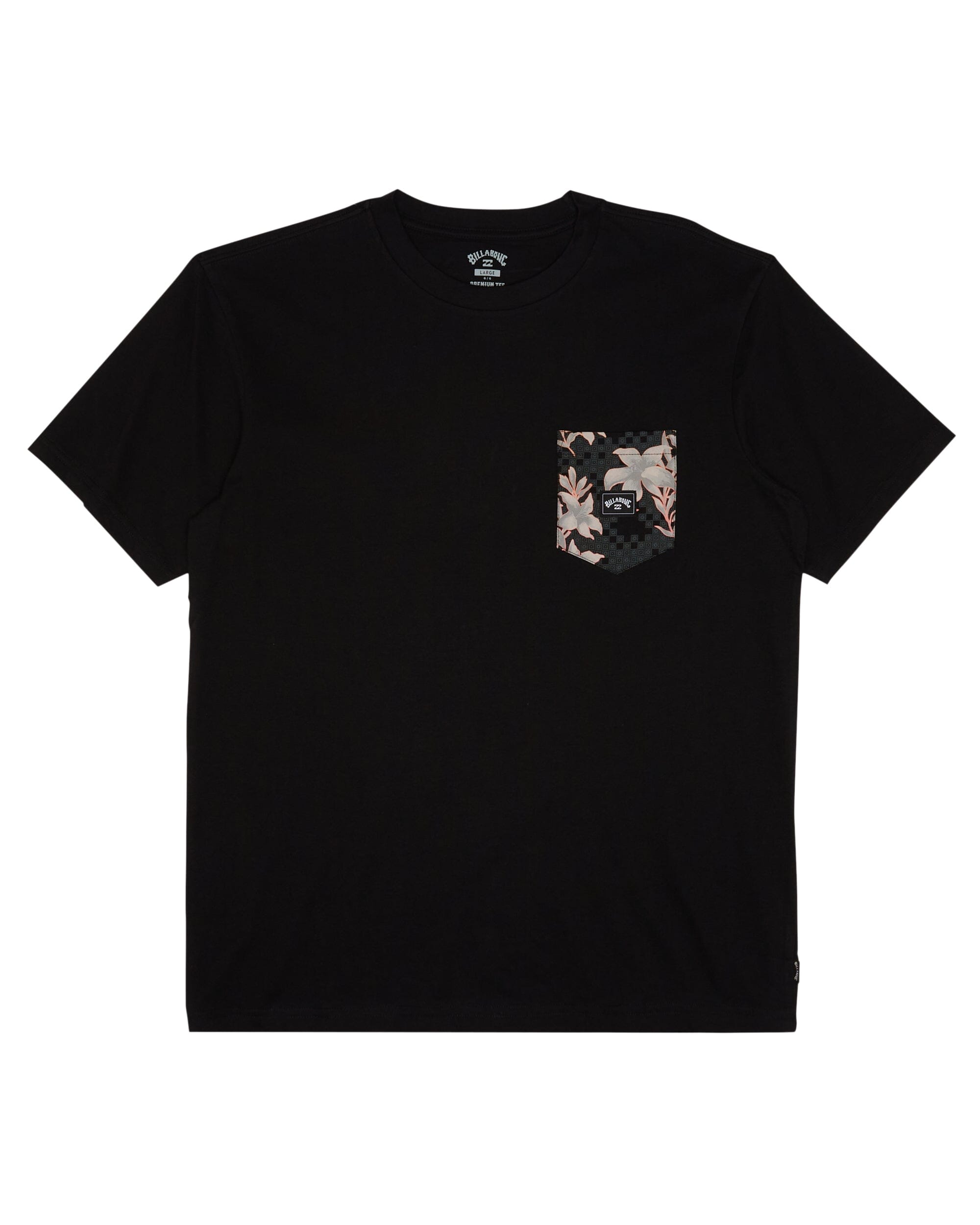 BILLABONG Team Pocket T-Shirt Black Men's Short Sleeve T-Shirts Billabong 