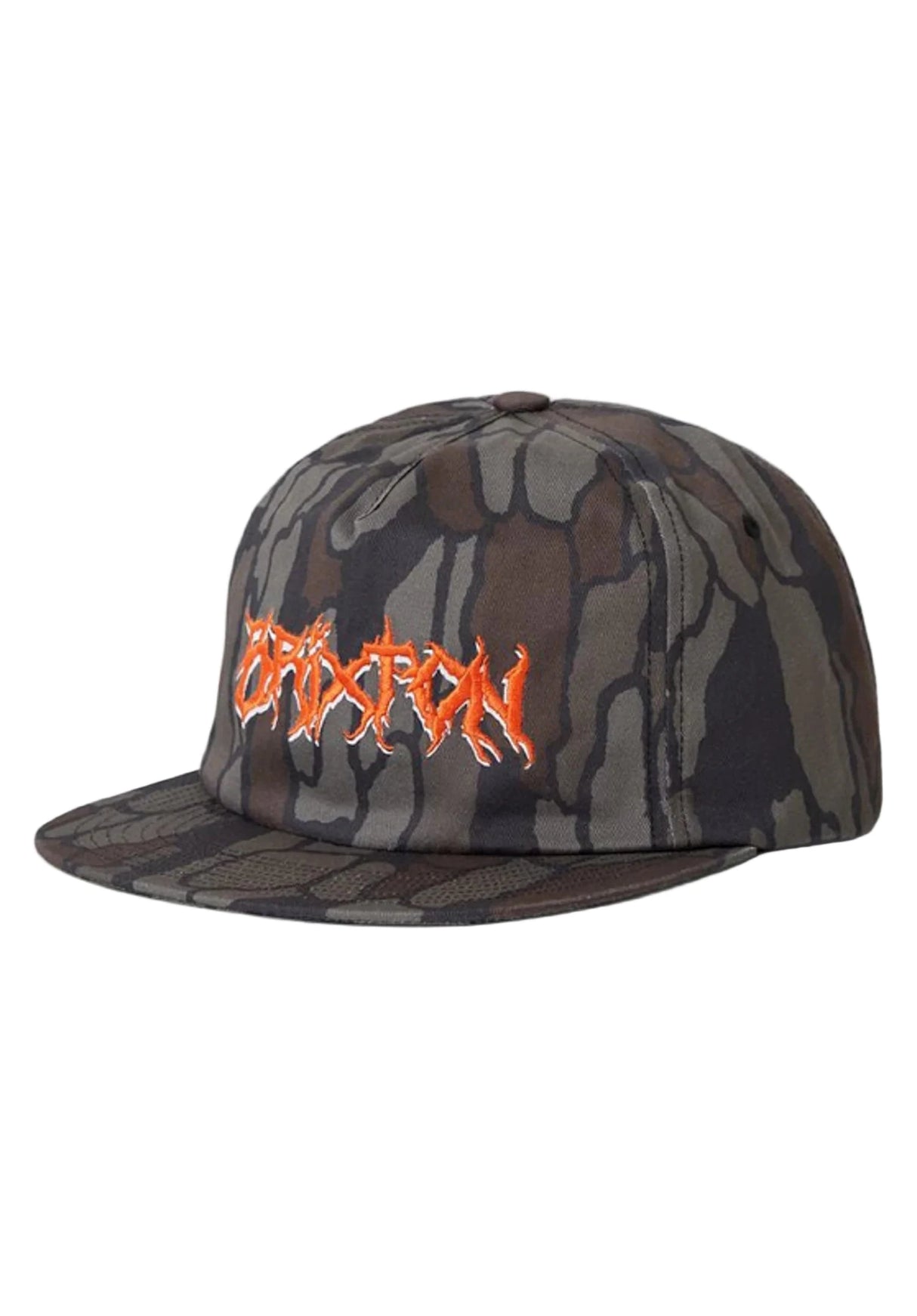 BRIXTON Void Hunter Snapback Hat Bark Camo Men's Hats Brixton 